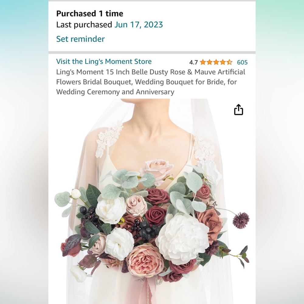 Lings bridal bouquet